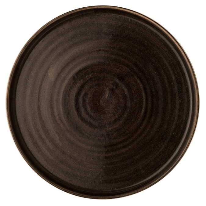 Stonecast Patina Iron Black Assiette plate enveloppante