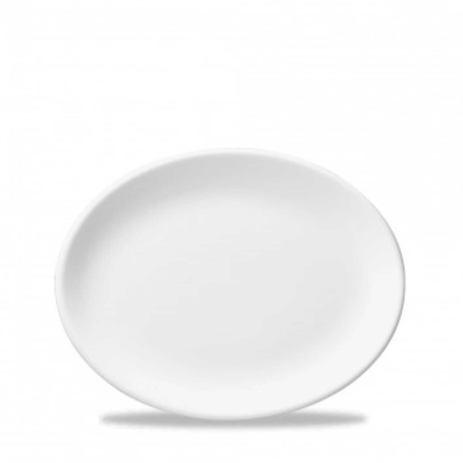 Whiteware White ovaler Teller / Servierplatte