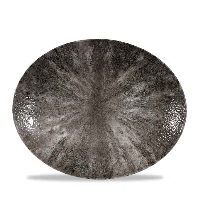 S.P. Stone Quartz Black Teller flach