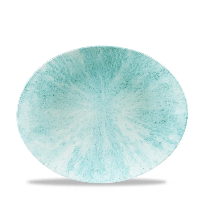S.P. Stone Aquamarine Coupe Teller flach