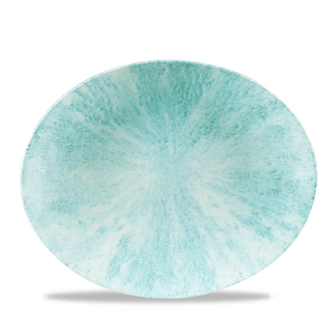 S.P. Stone Aquamarine Coupe Teller flach