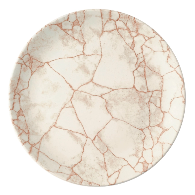 S.P. Kintsugi Coral Coupe Teller flach