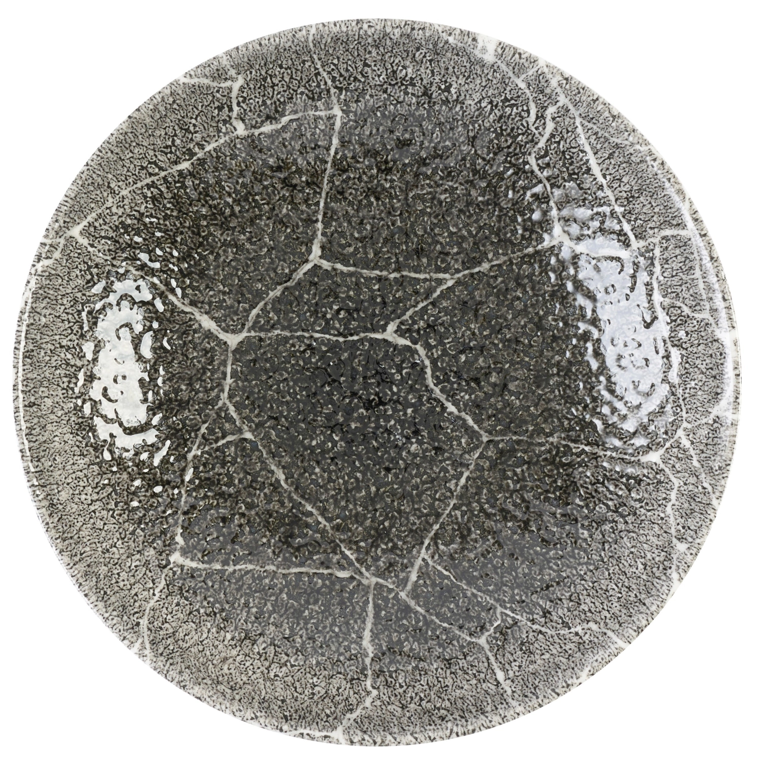 S.P. Kintsugi Reverse Quartz Black Coupe Assiette creuse