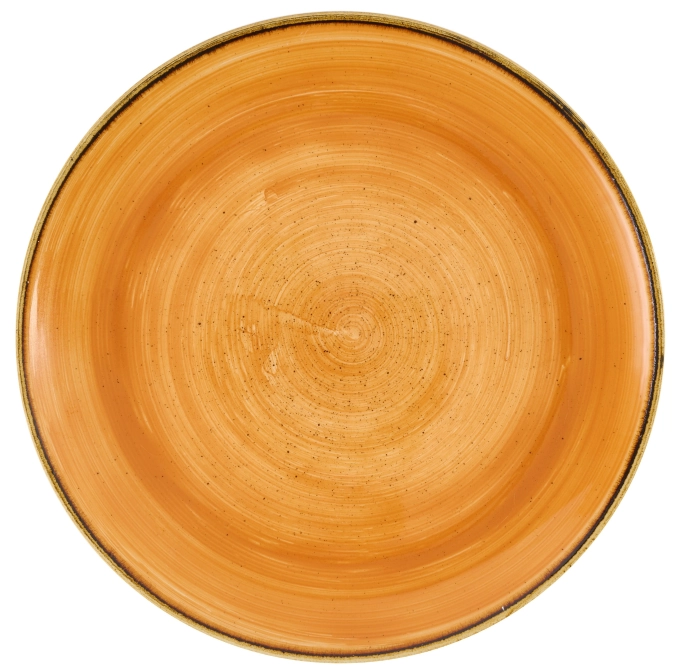 Stonecast Tangerine Coupe Teller Flach
