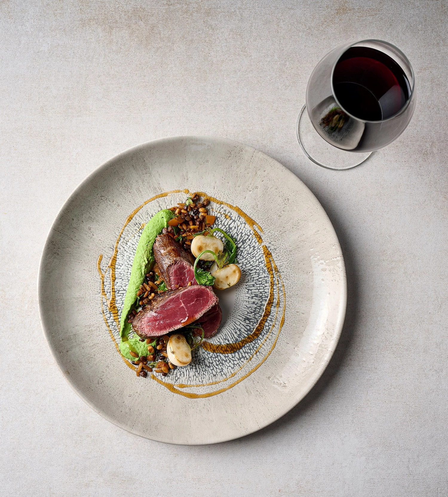 Fusion Agate Grey Coupe Assiette plate