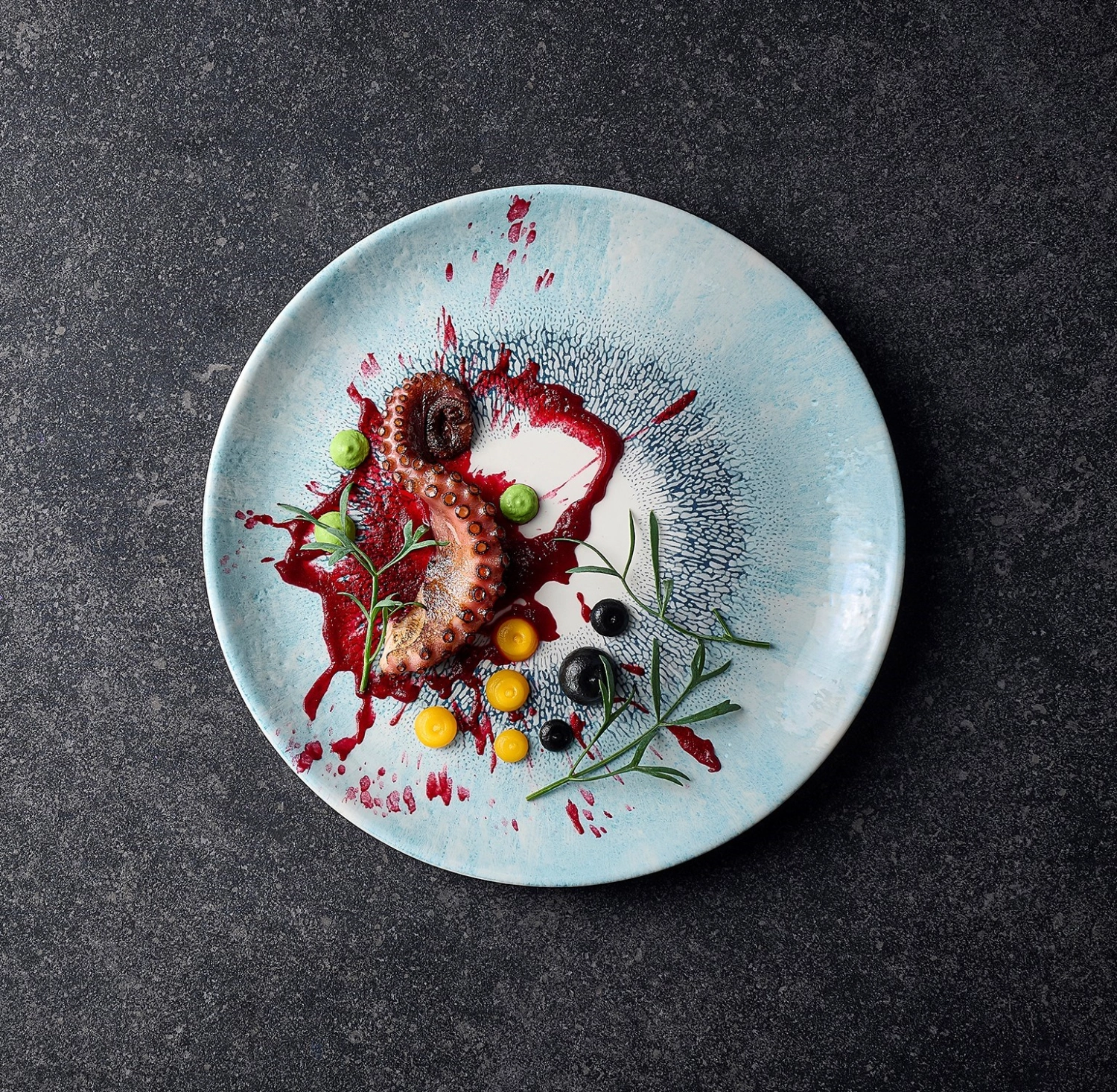 Fusion Aquamarine Coupe Teller flach