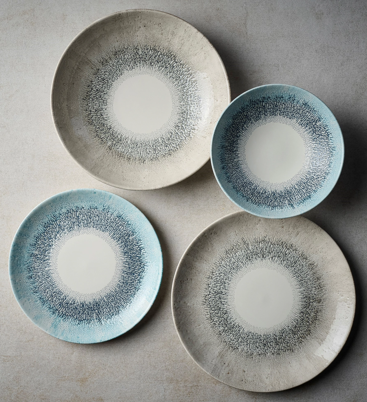 Fusion Aquamarine Coupe Teller tief