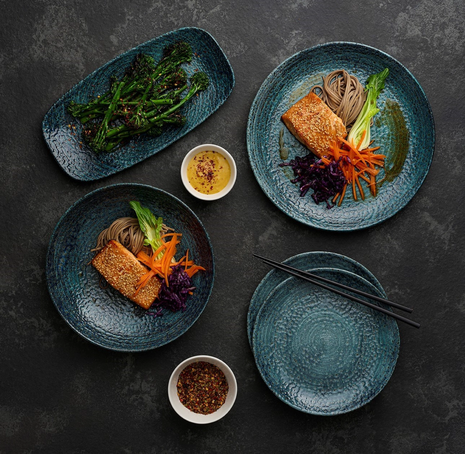 Homespun Chroma Marine Coupe Teller tief