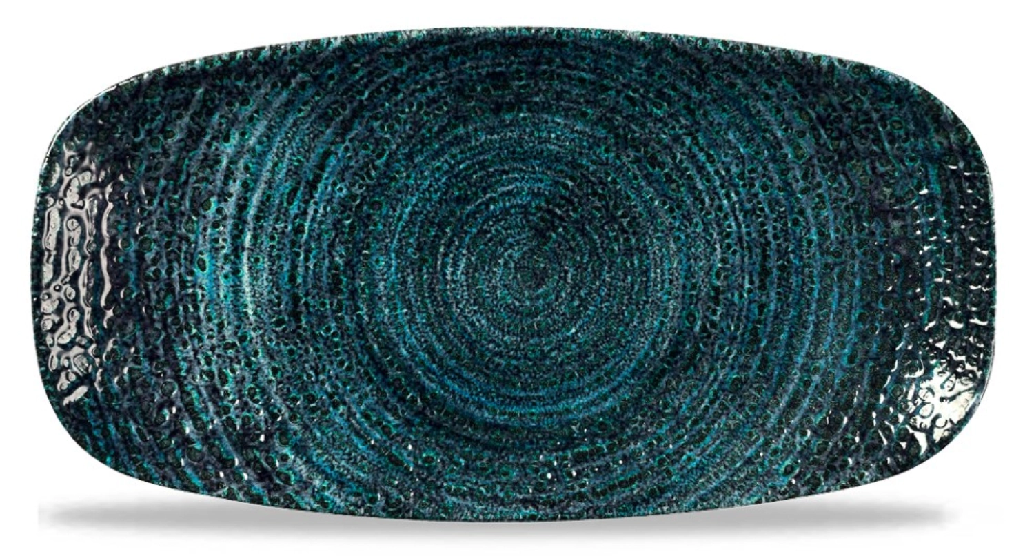 Homespun Chroma Marine Plateau des Chefs Oblongs