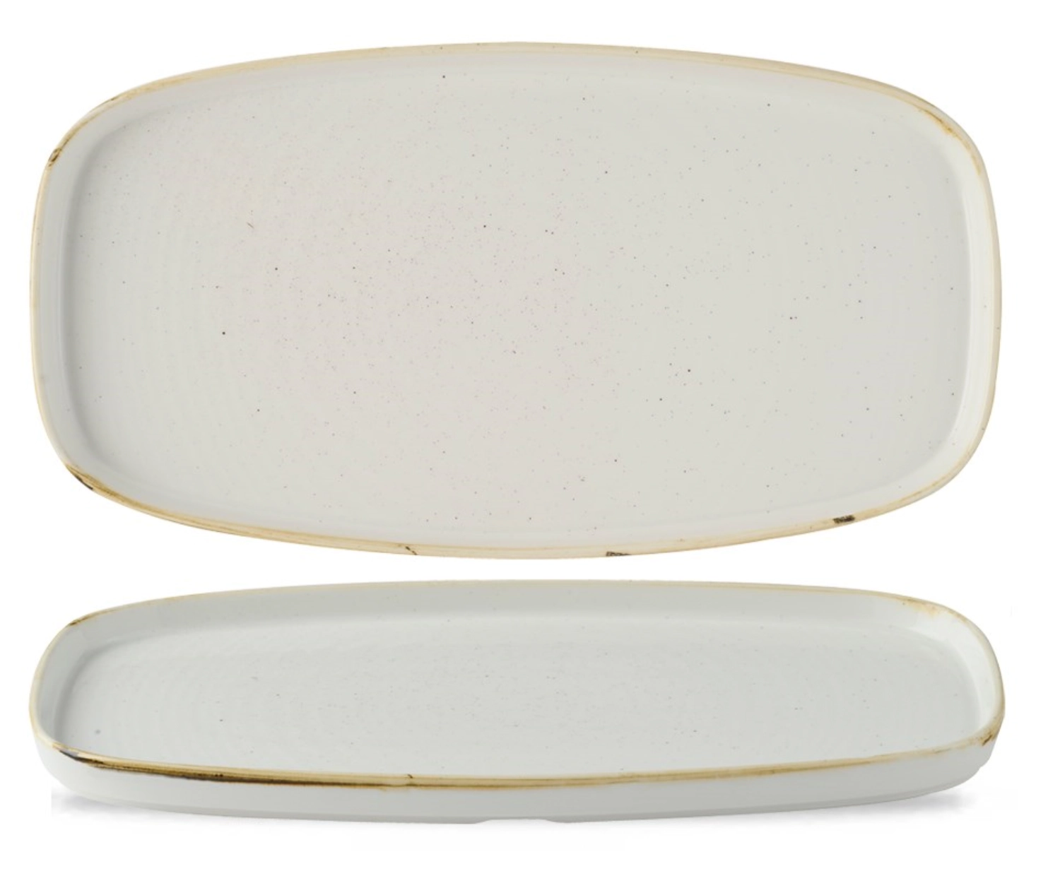 Stonecast Chefs Walled Oblong Platte Barley weiss