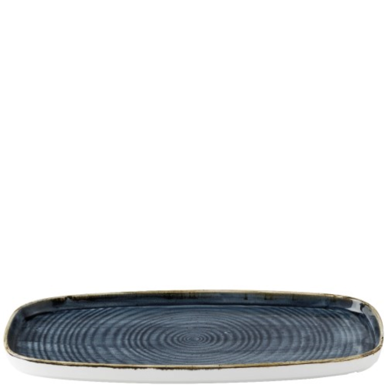 Stonecast Chefs Walled Oblong Plate Blueberry