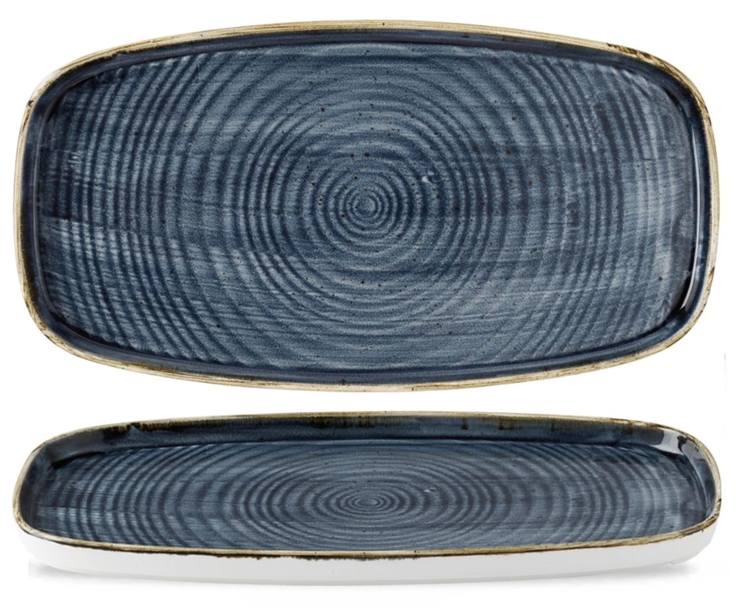 Stonecast Chefs Walled Oblong Platte Blueberry
