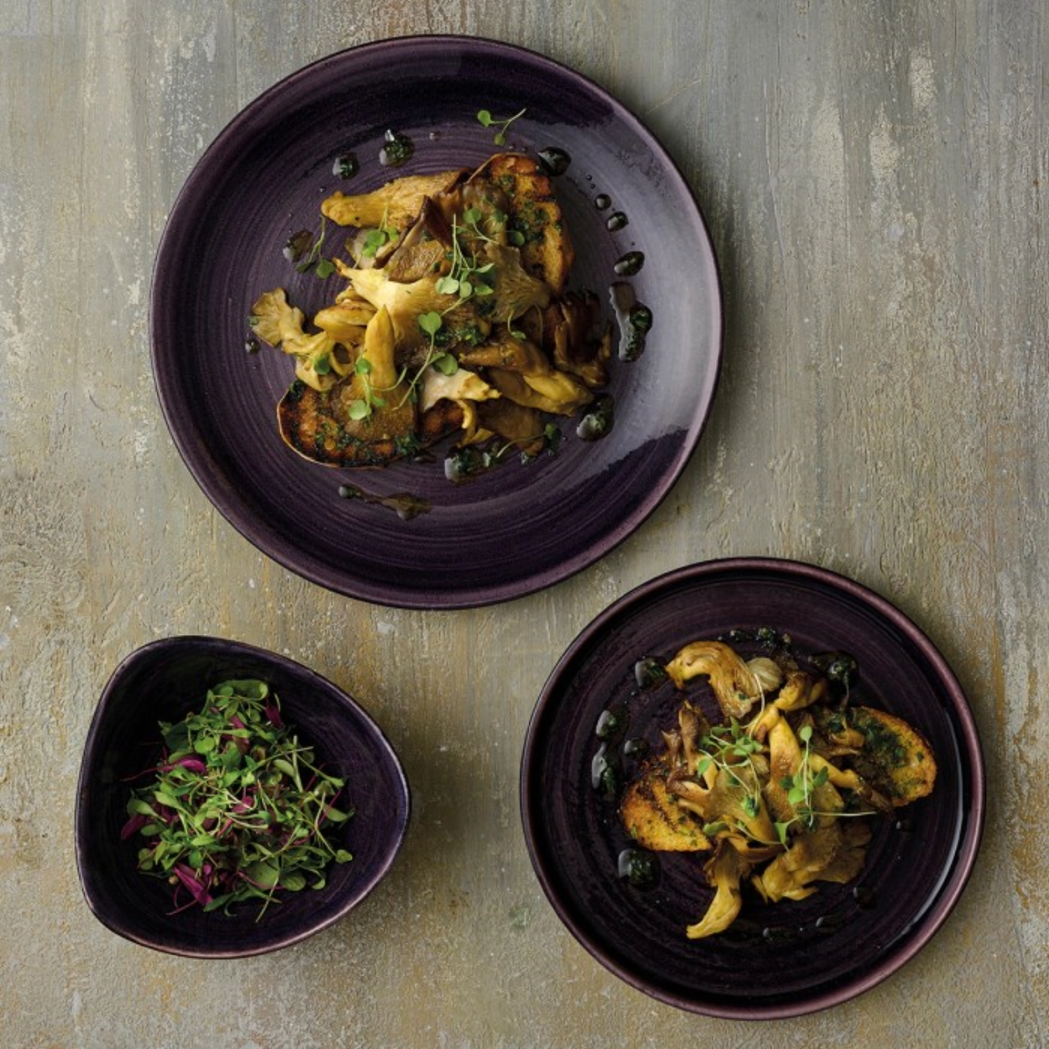 Stonecast Patina Deep Purple Coupe Teller tief