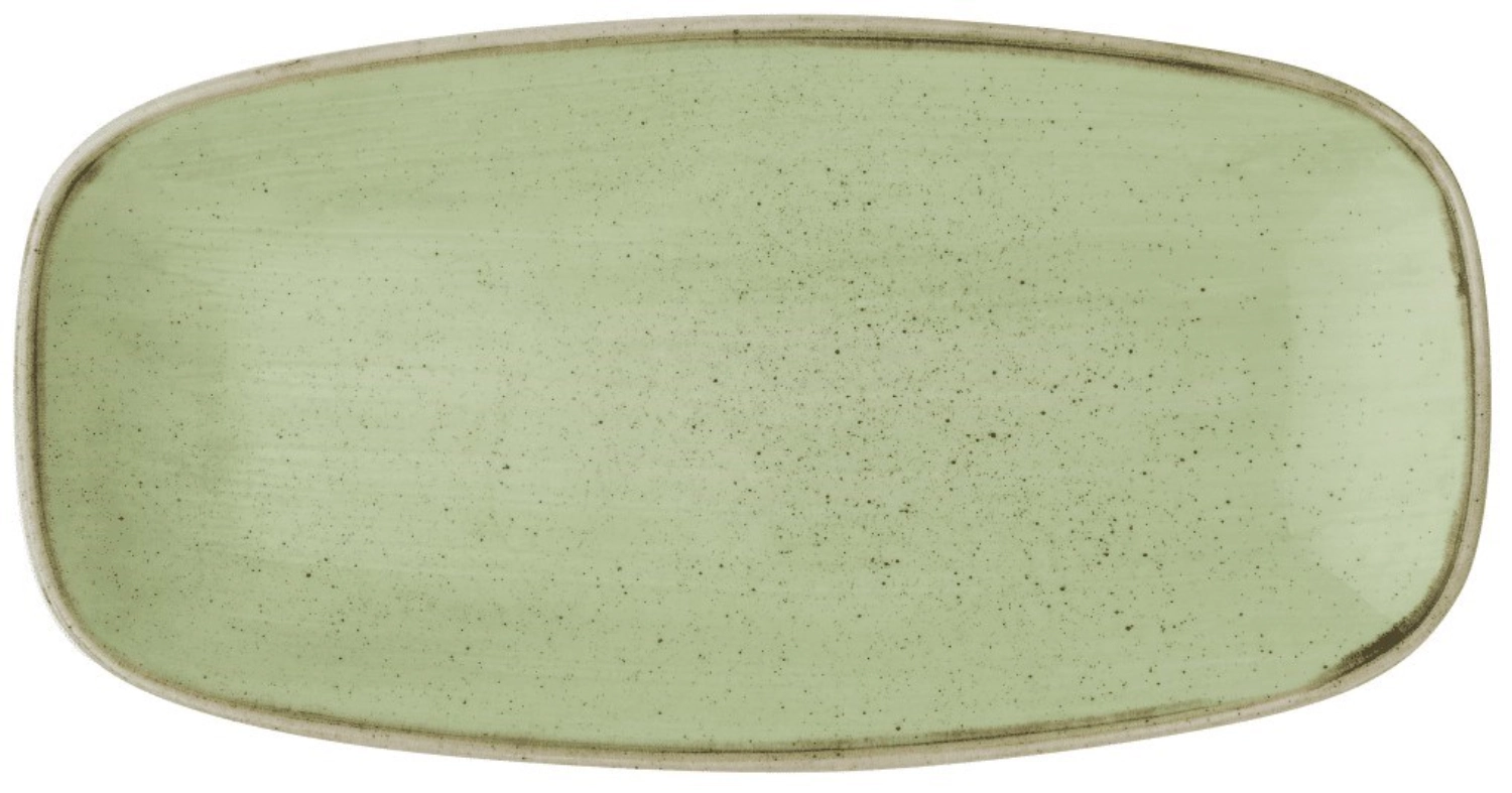 Stonecast Sage Green Plat Oblong Chefs