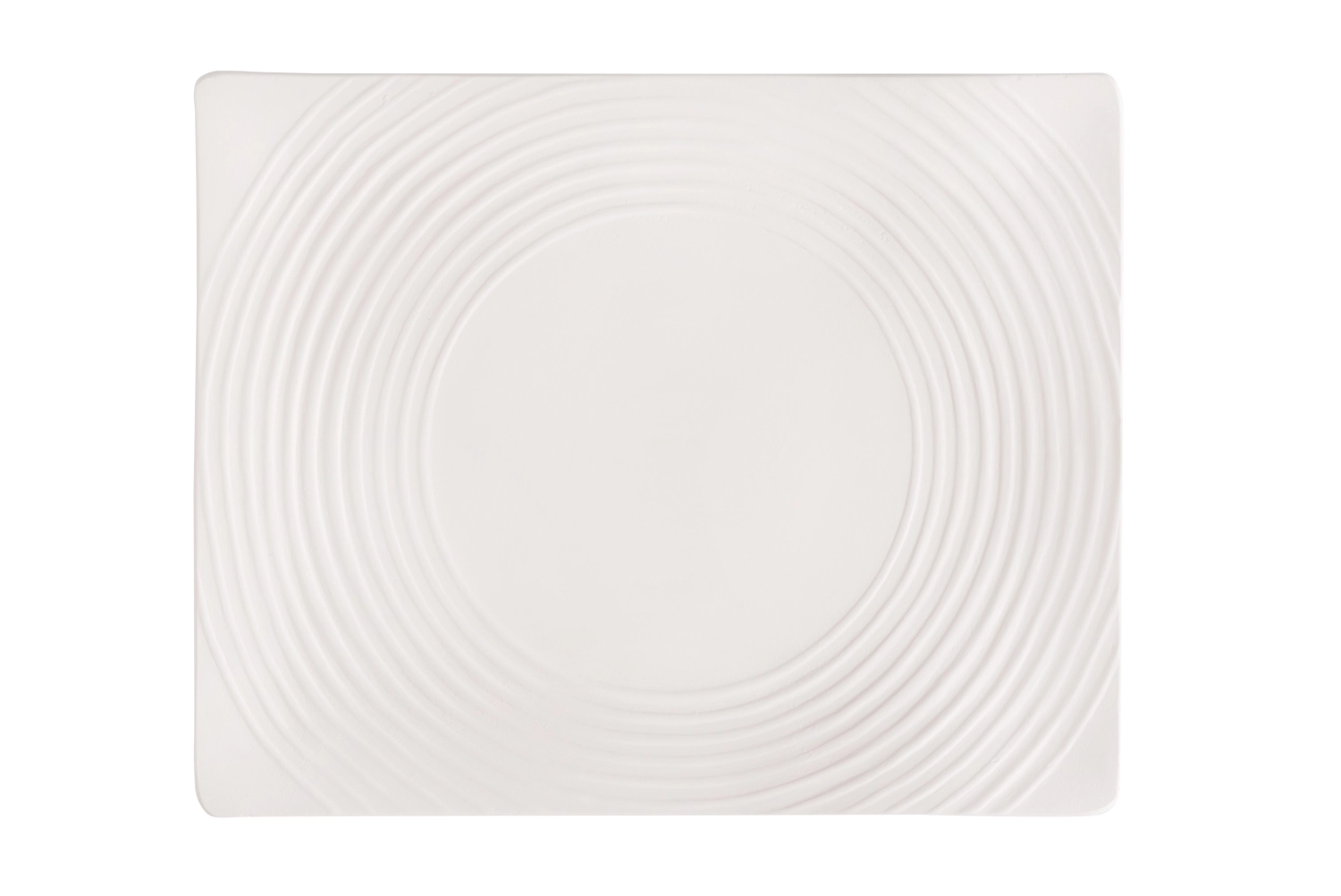 Arte 07 blanc Assiette plate 29x23cm H1.7cm