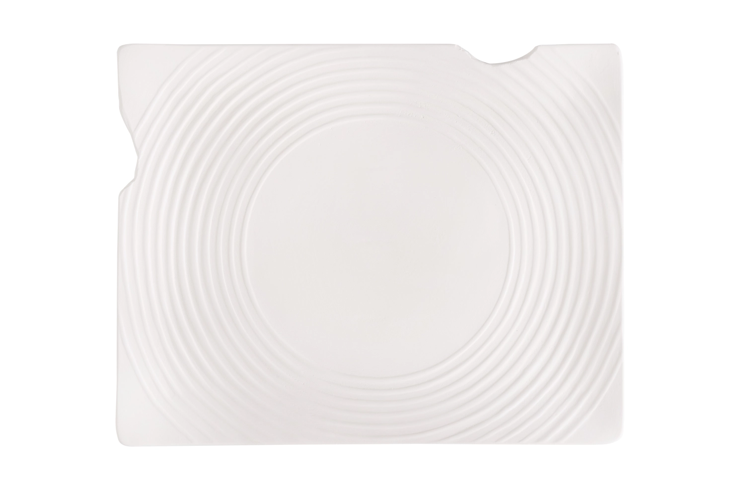 Arte 07R Chip blanc Assiette plate 29x23cm H1.7cm