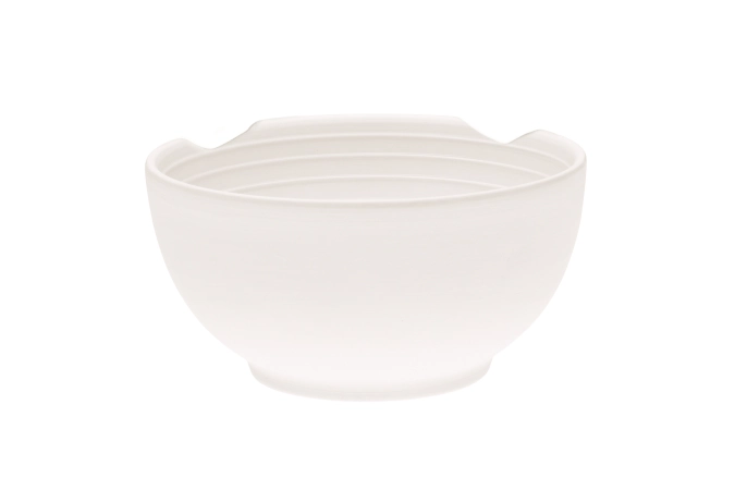 Arte 13R Chip blanc plat gourmet 14cm H7cm