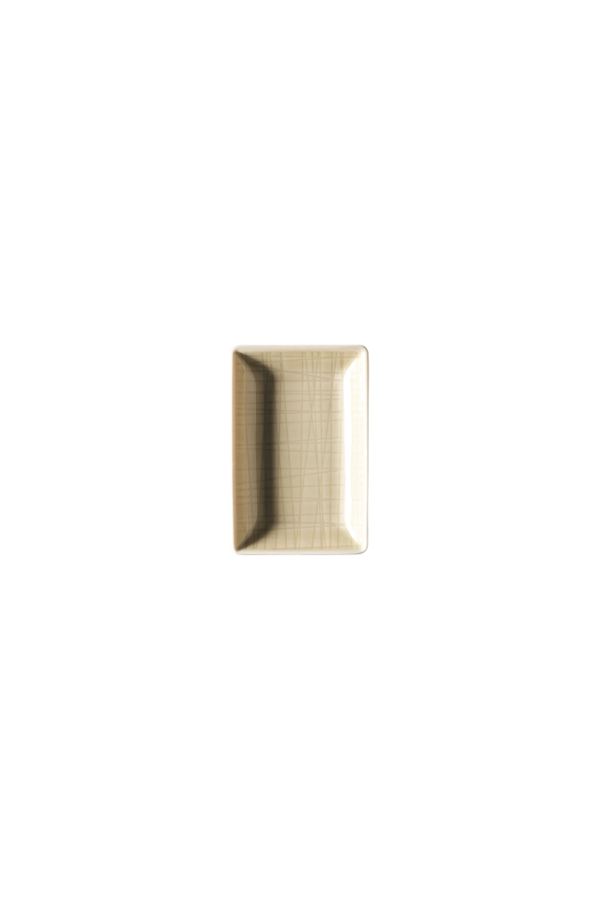 Mesh Colours Cream Schale rechteckig 10x7cm