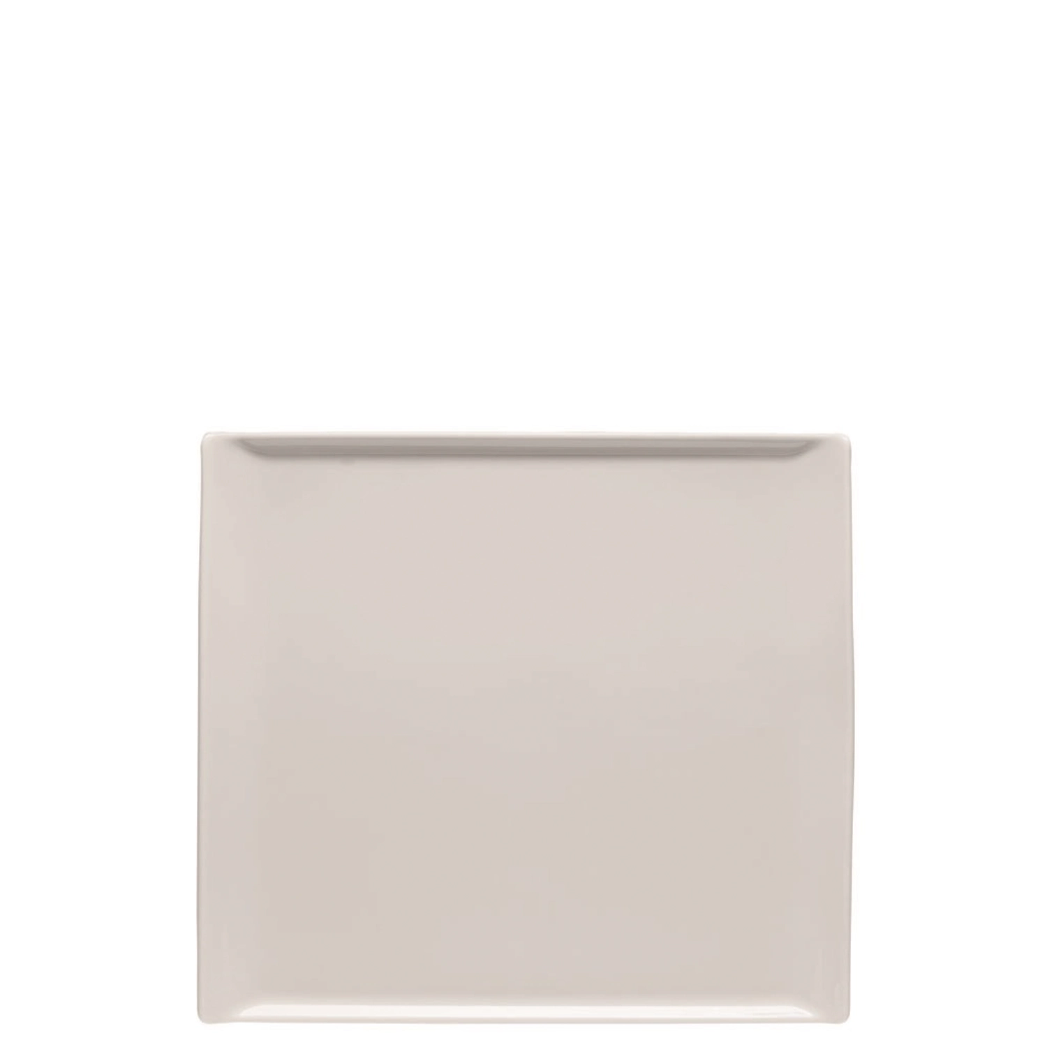 Mesh weiss Teller/Platte flach rechteckig 26x24cm