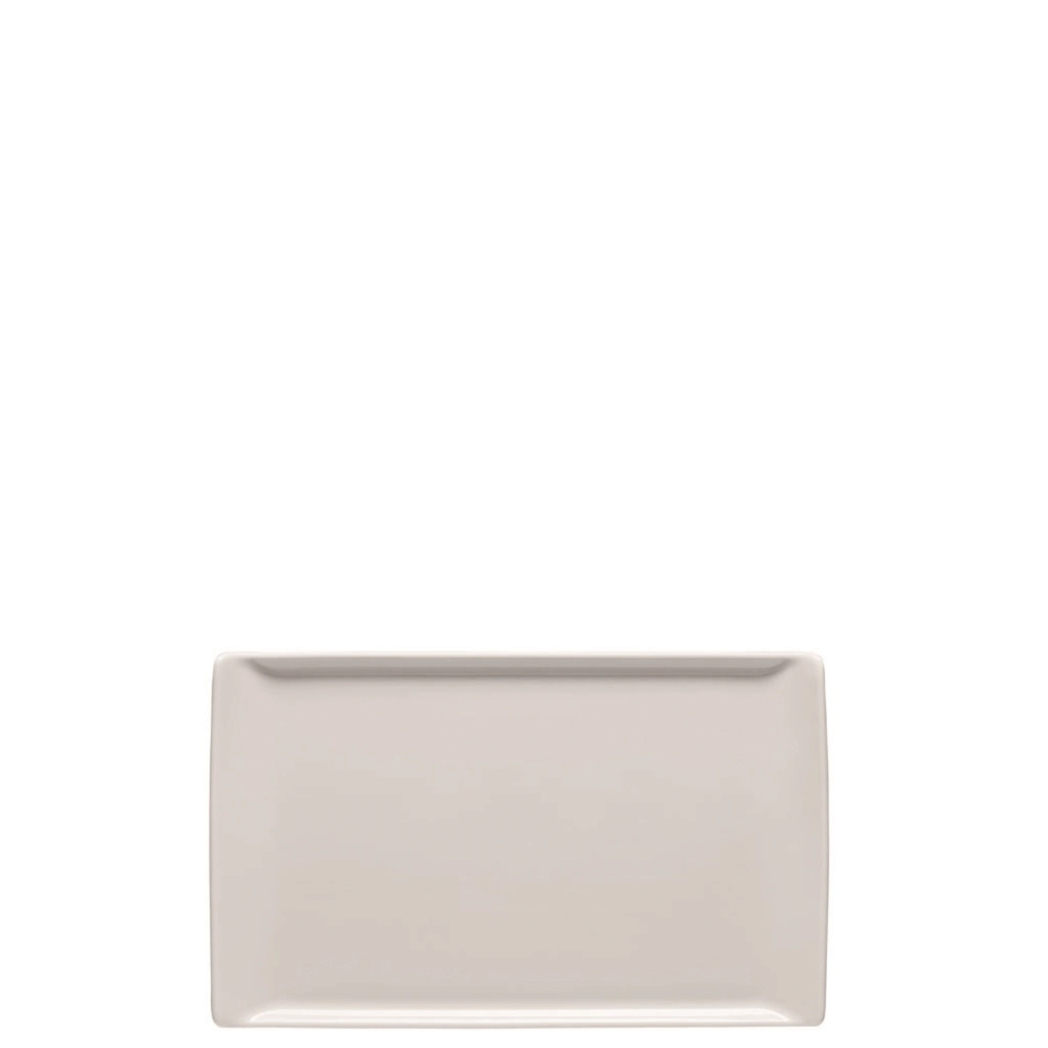 Mesh weiss Teller/Platte flach rechteckig 24x15cm