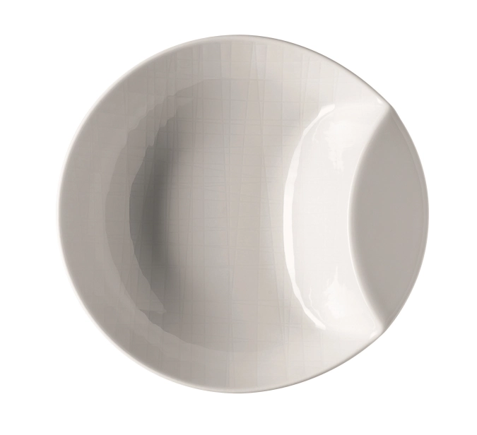 Mesh weiss Schale rund tief 14cm H4cm