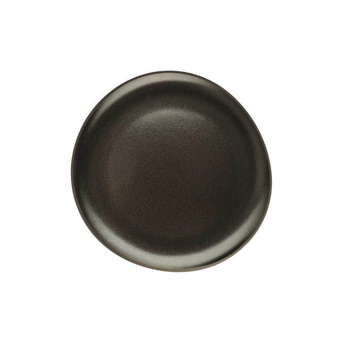 Junto Slate Grey Teller flach 22cm