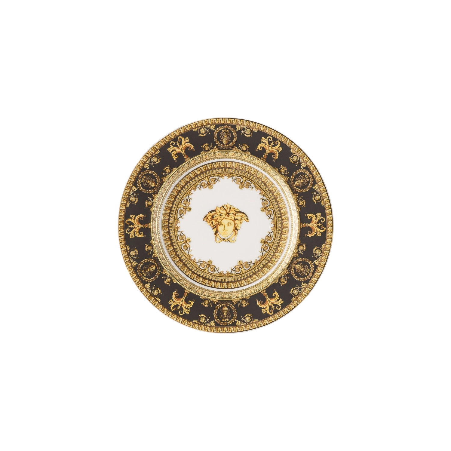 Versace Baroque Nero Assiette à pain, 18 cm