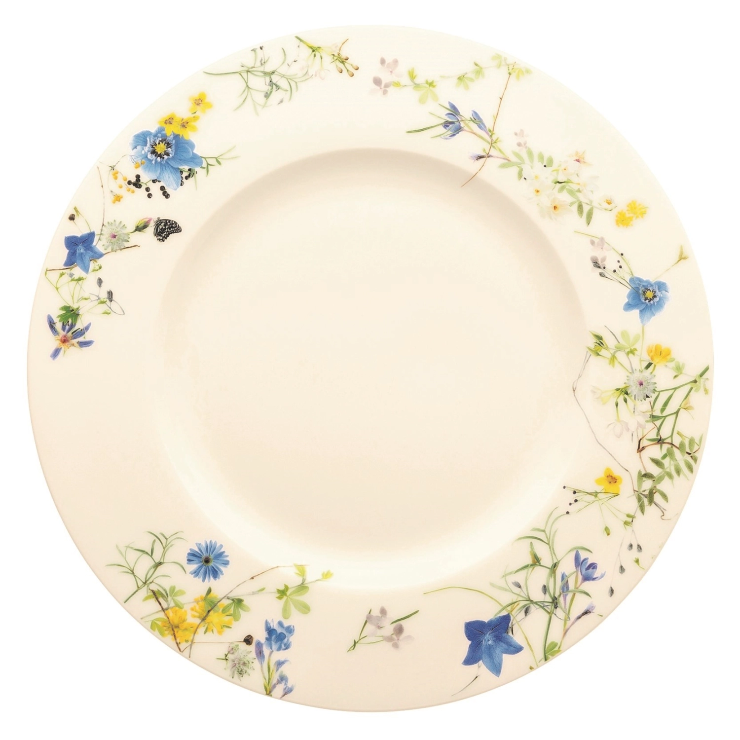 Brillance Fleurs des Alpes Frühstücksteller mit Fahne 23 cm