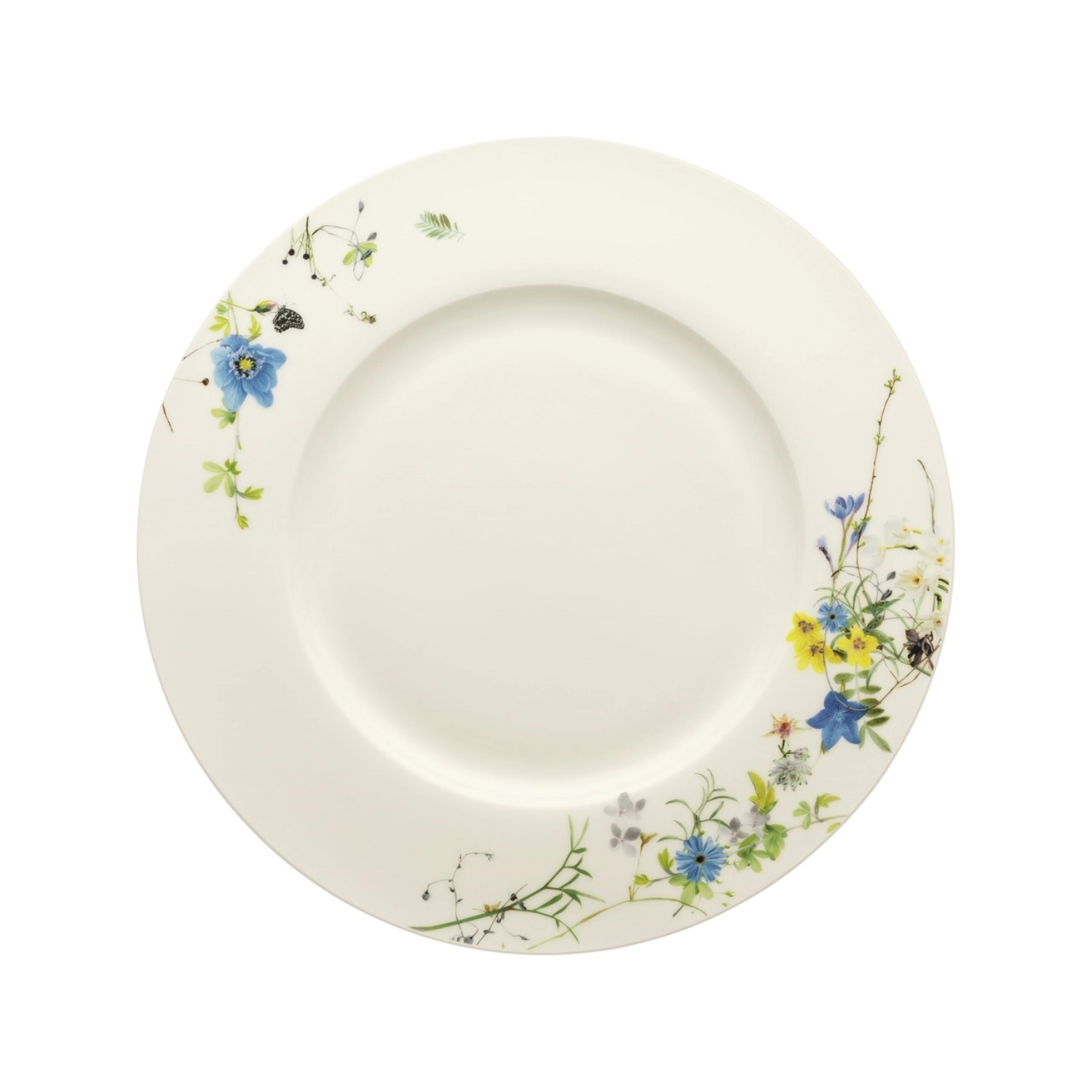 Brillance Fleurs des Alpes Speiseteller mit Fahne 28 cm