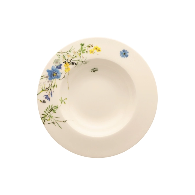 Brillance Fleurs des Alpes Suppenteller mit Fahne 23 cm