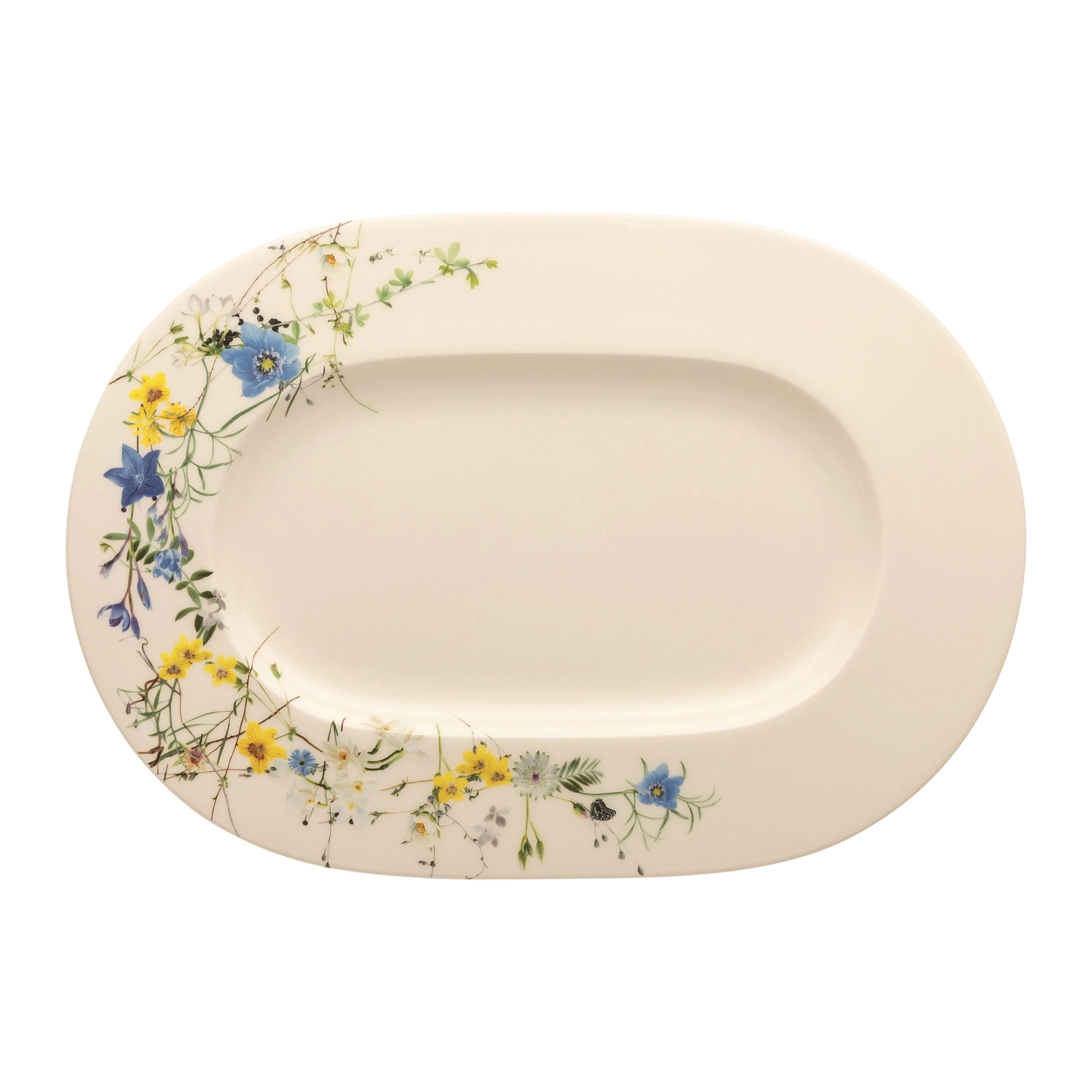 Brillance Fleurs des Alpes Assiette 34 cm