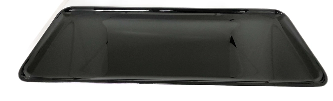 Plaque de présentation plastique 580x210mm, noir perle