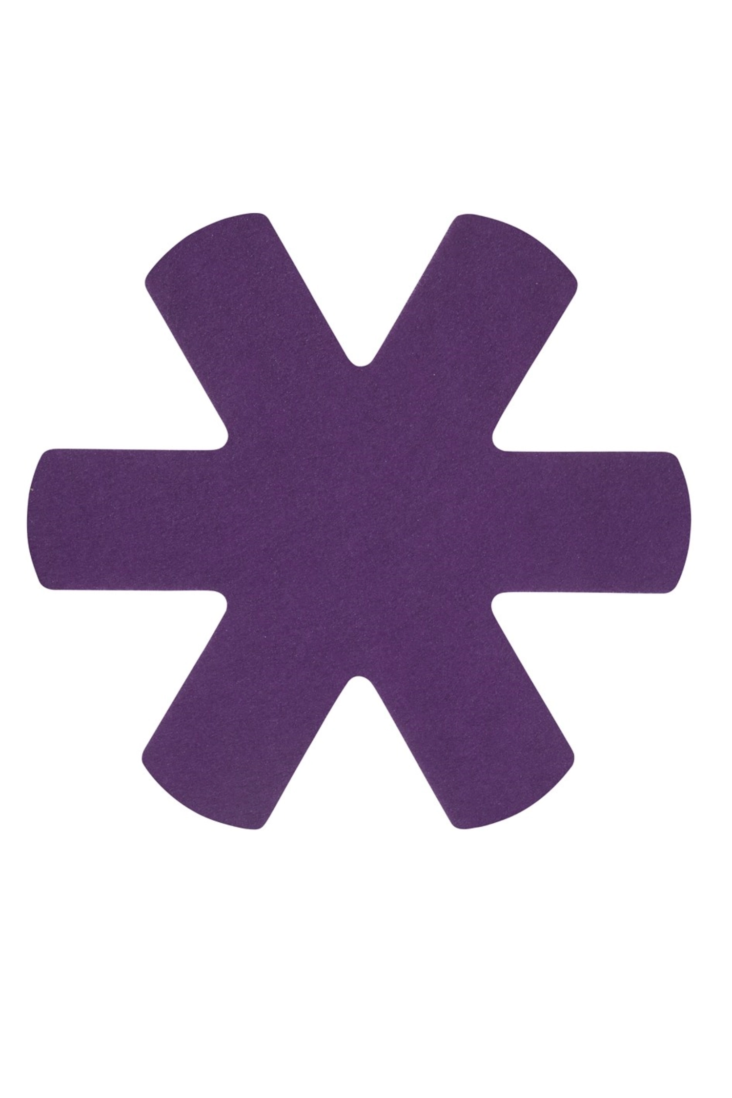 Pfannenschoner 3er Set Stern 38cm, violett