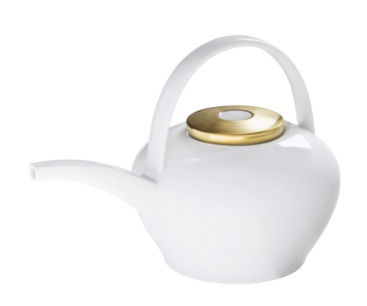 Polite Gold Teekanne mit Henkel, gross