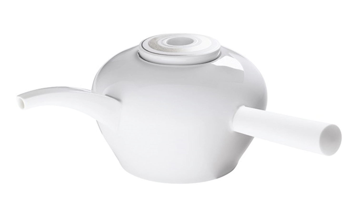 Glamour Platinum Teekanne mit Griff, seitlich