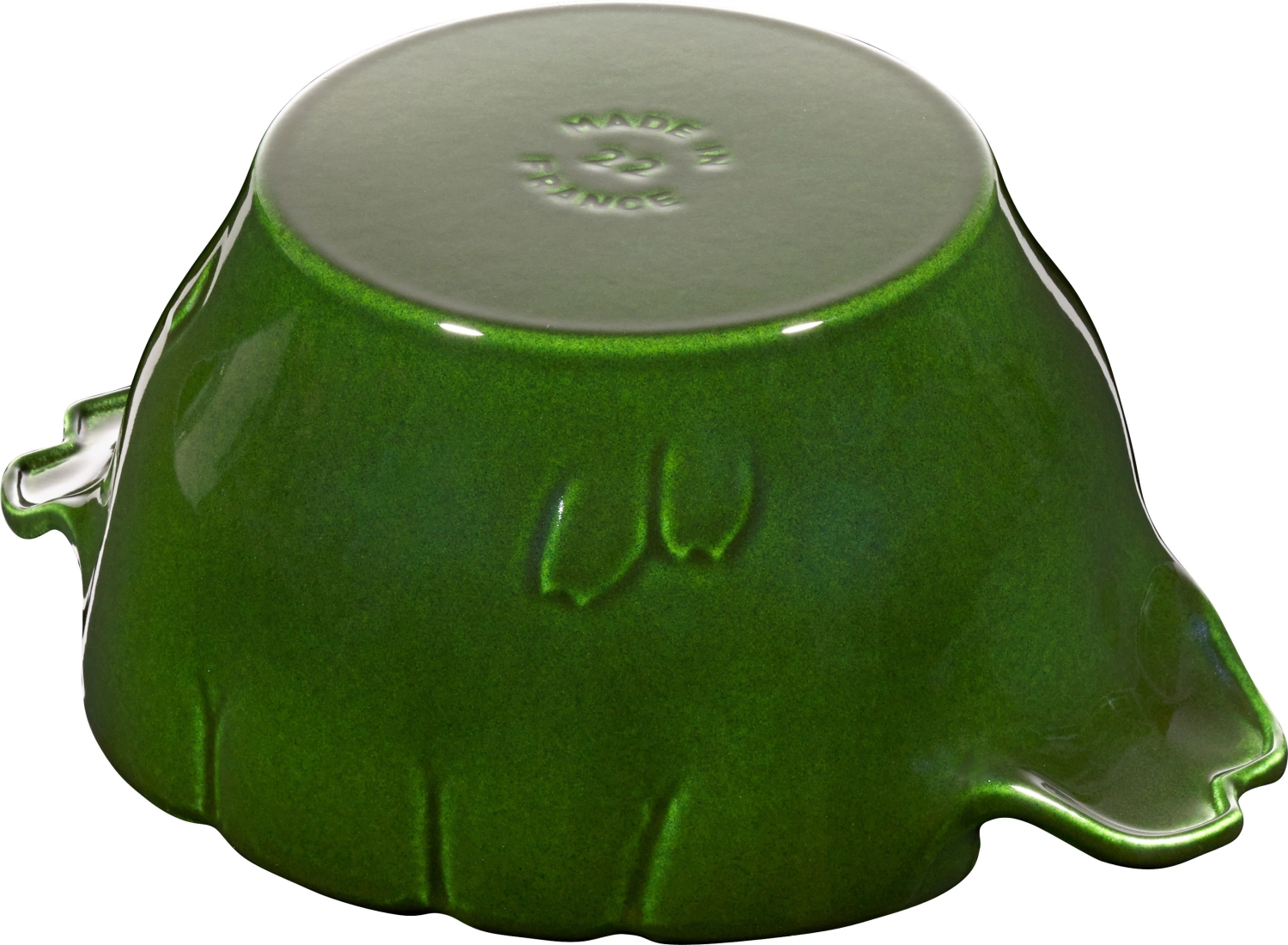 Cocotte 22 cm, artichaut, vert basilic, fonte 3l