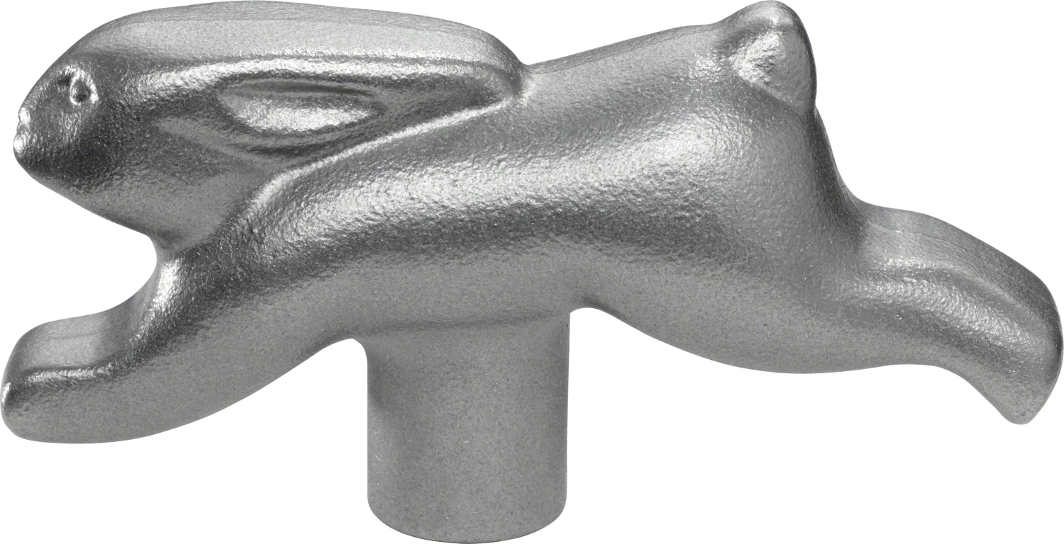 Stuns10 bouton lapin acier inoxydable