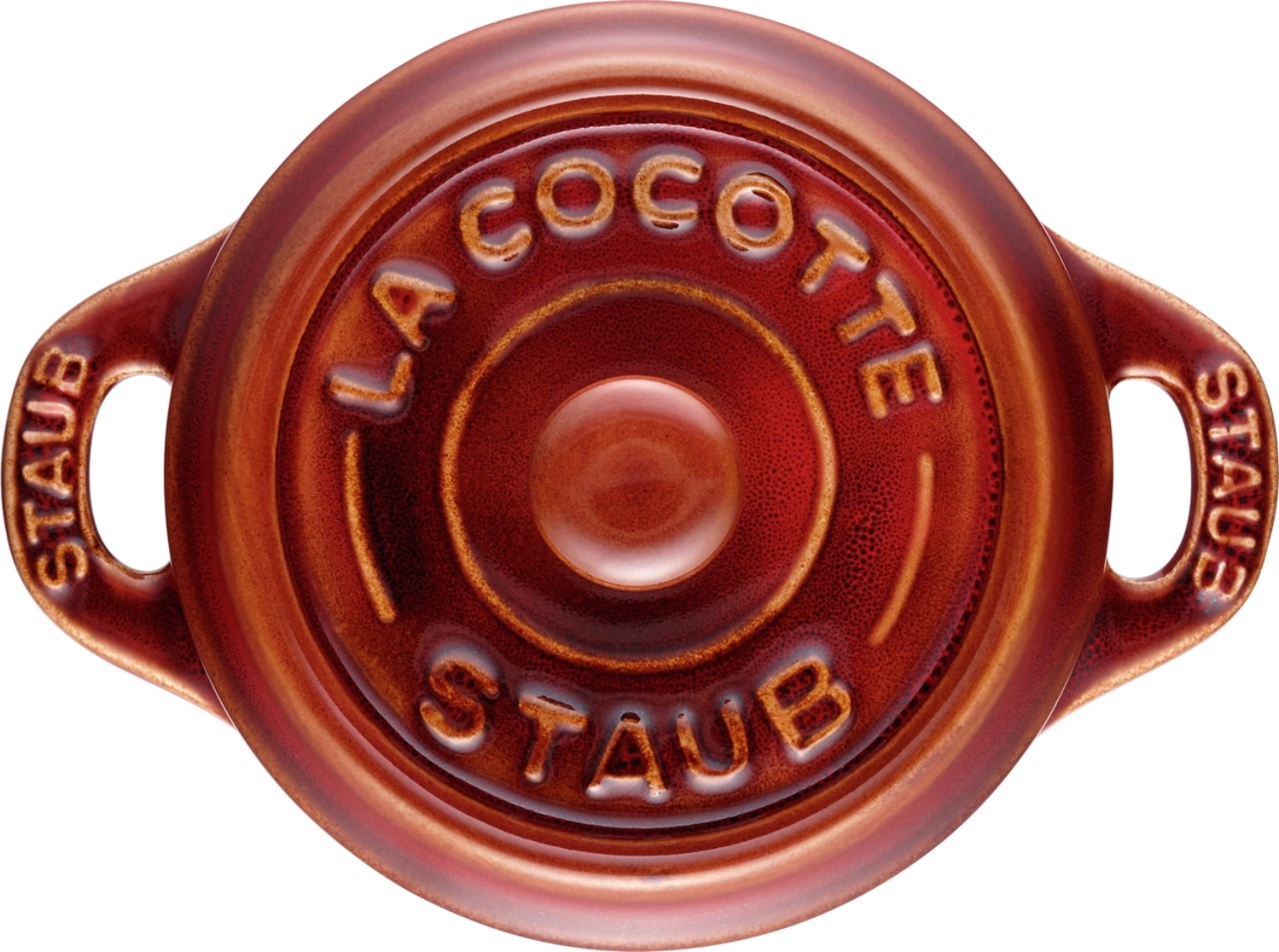 Mini cocotte 10 cm, ronde, cuivre antique, céramique 0.2l