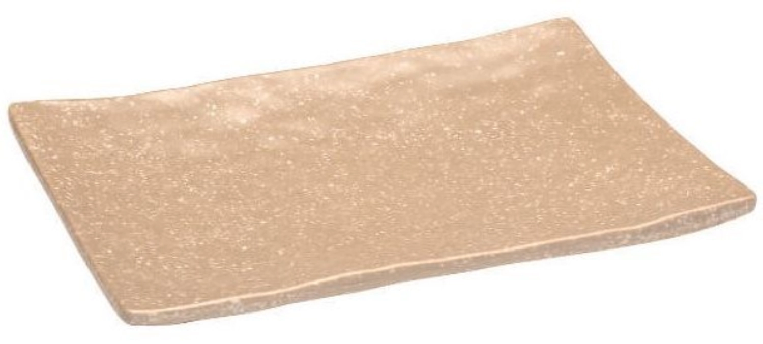 Servierplatte beige 20x14cm H2cm