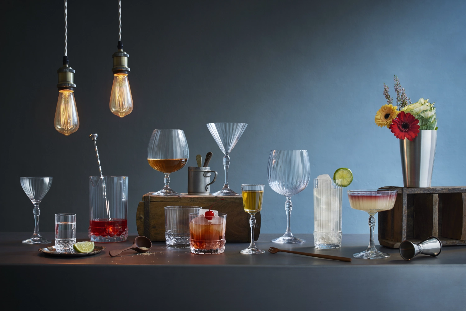 Set de 4 gobelets à martini America 20S 25cl