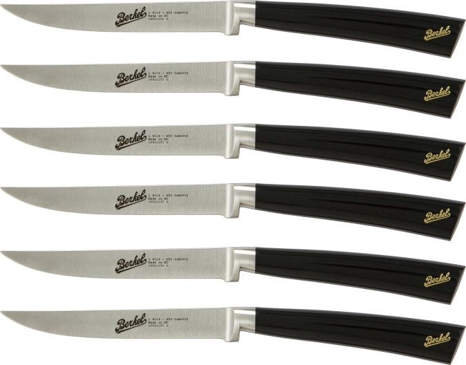 Set de 6 couteaux à steak Berkel Elegance 22cm noir