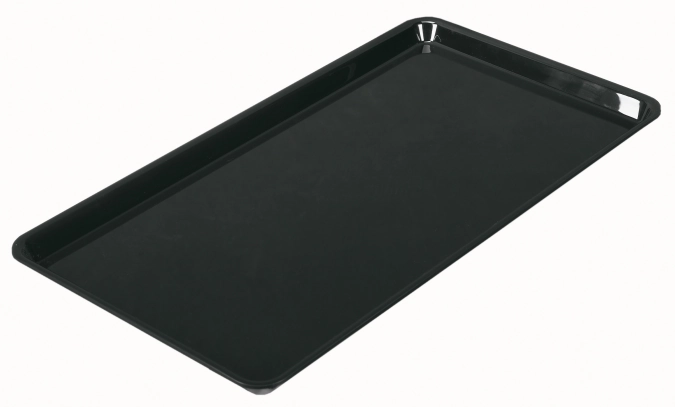 Rechteckige Schale 4/7 26.5x48.7x1.7cm schwarz