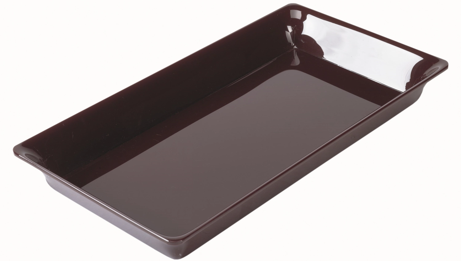 Rechteckige Schale 4/7 26.5x48.7x5cm schwarz