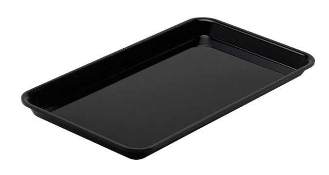 Rechteckige Schale GN1/3 32.5x17.6x1.7cm schwarz