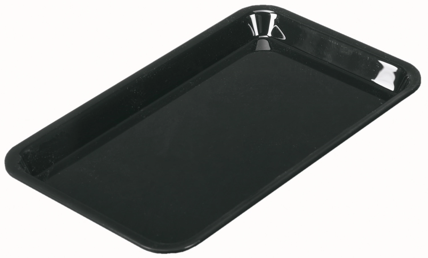 Rechteckige Schale GN1/4 26.5x16.2x1.7cm schwarz