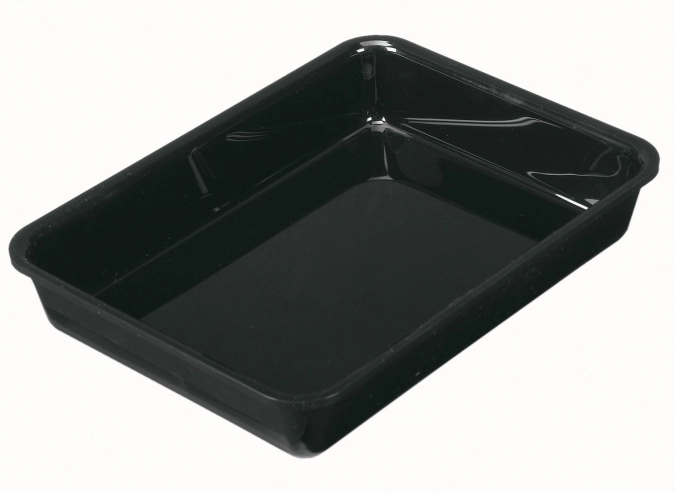Rechteckige Schale 2/7 26.5x20x4cm schwarz