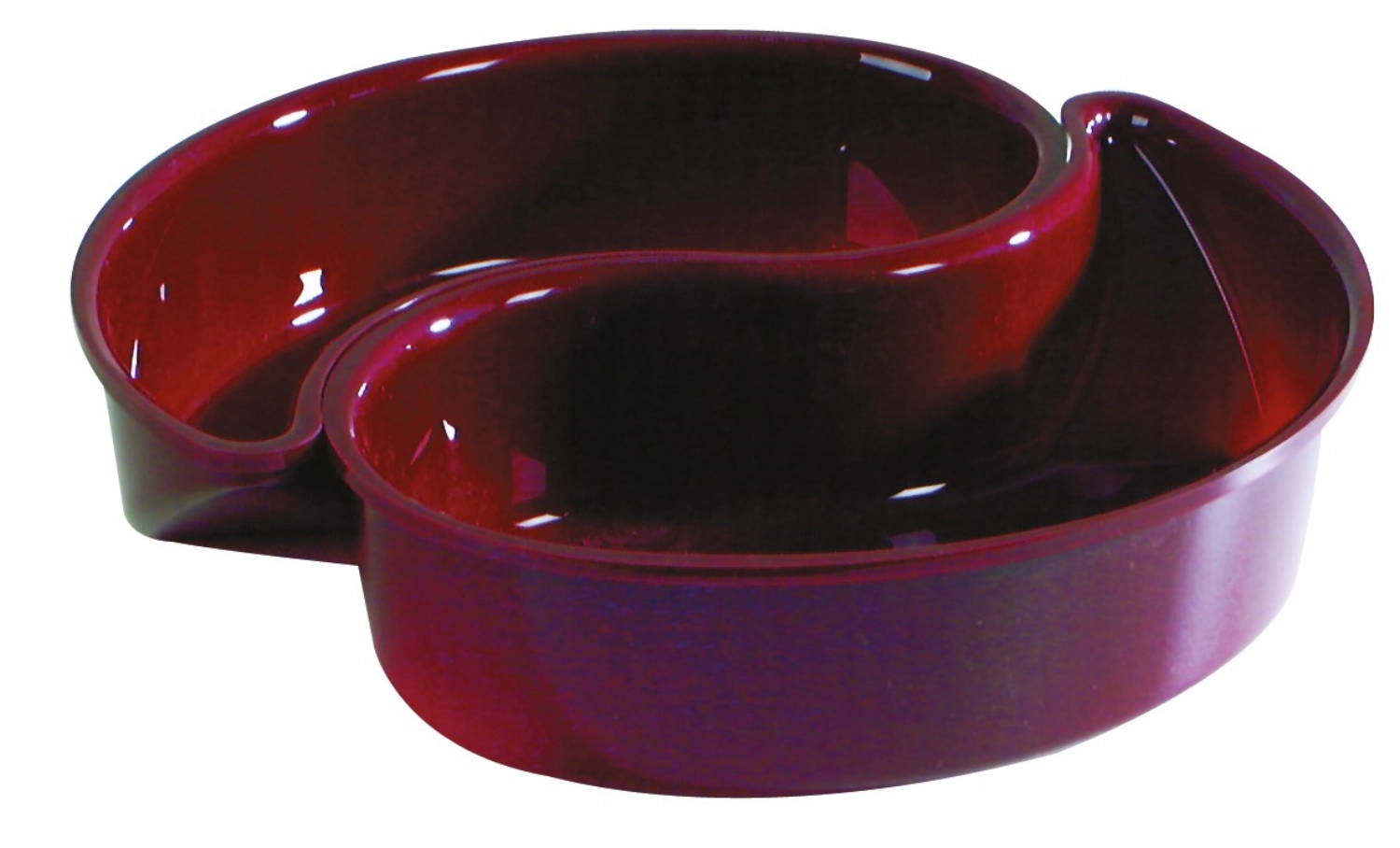 YinYang Bol une moitié noir D30x7cm