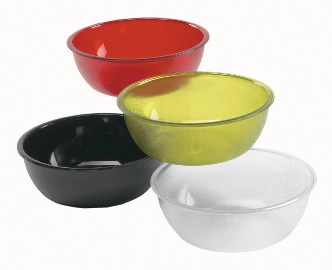 Saladier 3.4lt polycarbonate noir D25x9cm 10/25