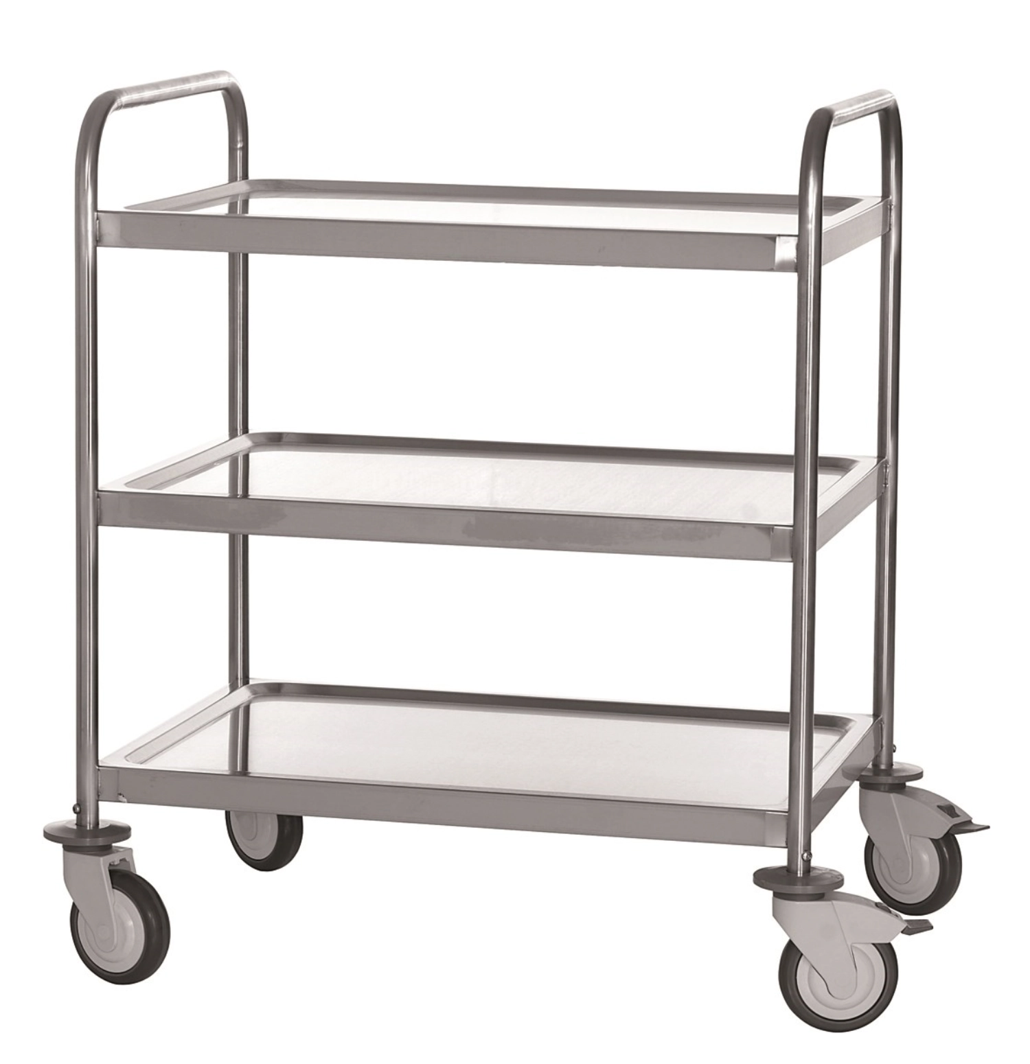 Chariot de service 3 tablettes 80x58cm H96cm