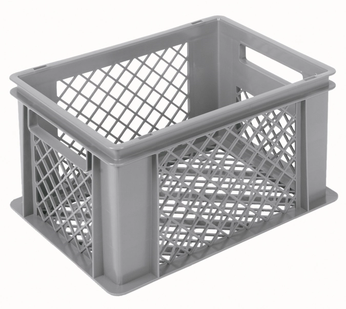 Bac gris 40x30x22cm standard fond et parois perforés